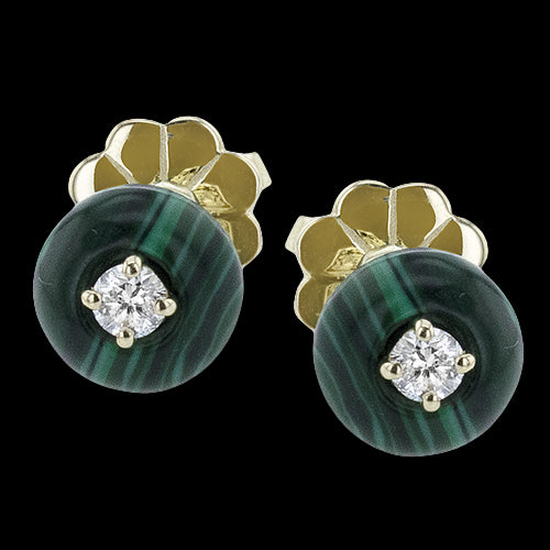 ZE883 Color Earring in 14k Gold with Diamonds