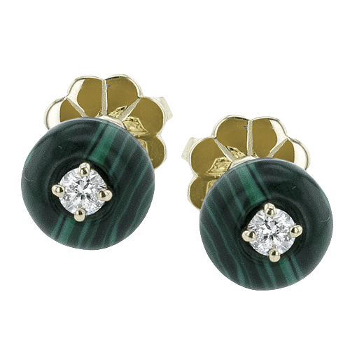 ZE883 Color Earring in 14k Gold with Diamonds