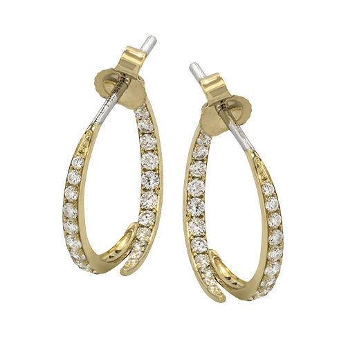 ZE890 Earring in 14k Gold with Diamonds