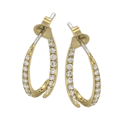 ZE890 Earring in 14k Gold with Diamonds