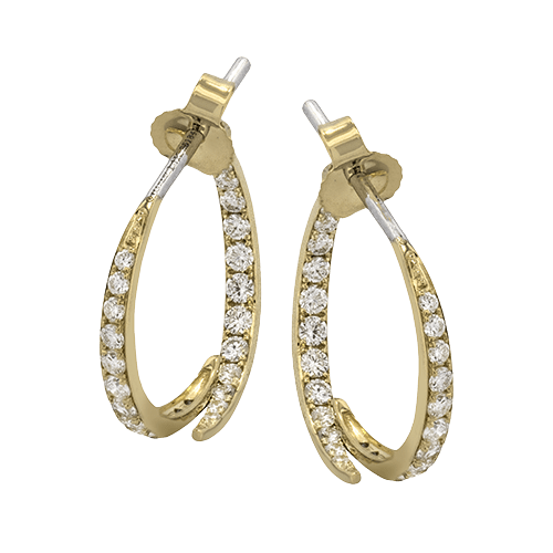 ZE890 Earring in 14k Gold with Diamonds