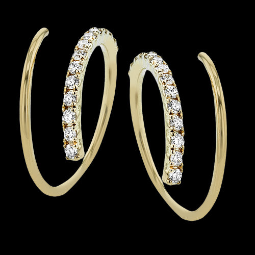 ZE892 Earring in 14k Gold with Diamonds