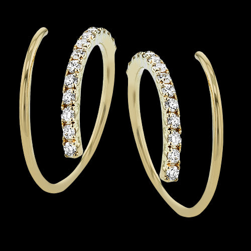 ZE892 Earring in 14k Gold with Diamonds