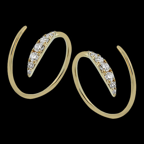 ZE893 Earring in 14k Gold with Diamonds