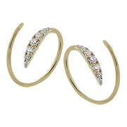 ZE893 Earring in 14k Gold with Diamonds