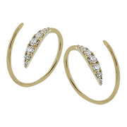 ZE893 Earring in 14k Gold with Diamonds