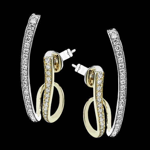 ZE894 Earring in 14k Gold with Diamonds