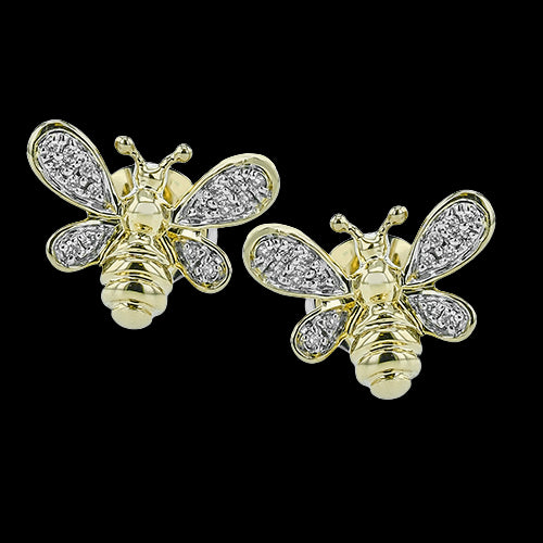 ZE912 Earring in 14k Gold with Diamonds