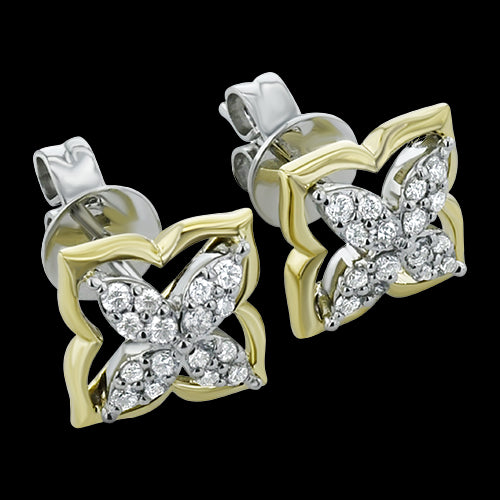 ZE914 Earring in 14k Gold with Diamonds