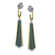 ZE915 Color Earring in 14k Gold with Diamonds
