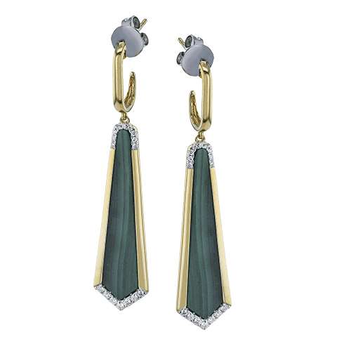 ZE915 Color Earring in 14k Gold with Diamonds