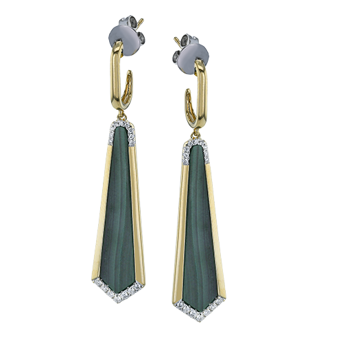 ZE915 Color Earring in 14k Gold with Diamonds