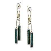 ZE916 Color Earring in 14k Gold with Diamonds