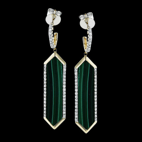 ZE917 Color Earring in 14k Gold with Diamonds