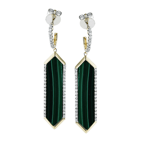 ZE917 Color Earring in 14k Gold with Diamonds