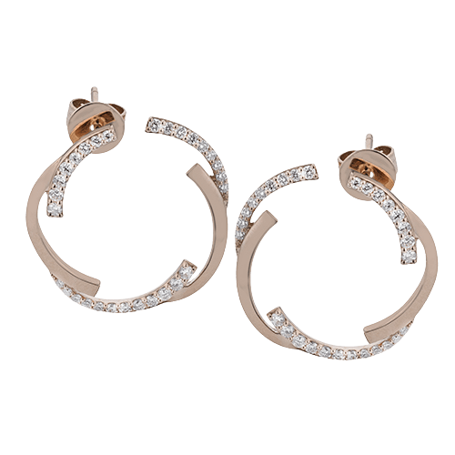ZE992 Earring in 14k Gold with Diamonds
