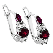 ZE997 Color Earring in 14k Gold with Diamonds