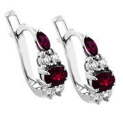 ZE997 Color Earring in 14k Gold with Diamonds
