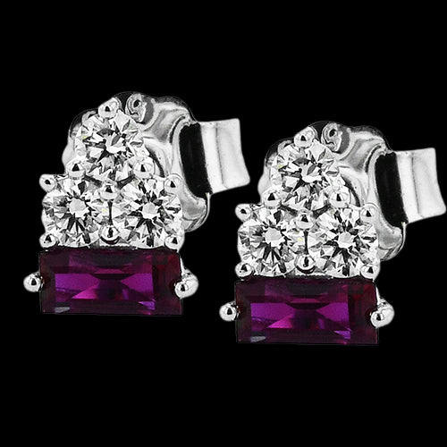 ZE999 Color Earring in 14k Gold with Diamonds