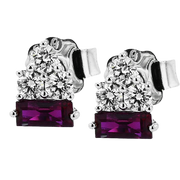 ZE999 Color Earring in 14k Gold with Diamonds