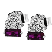 ZE999 Color Earring in 14k Gold with Diamonds
