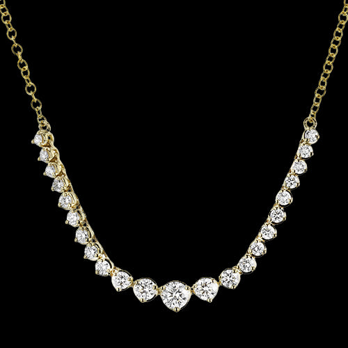 ZN115-Y Necklace in 14k Gold with Diamonds