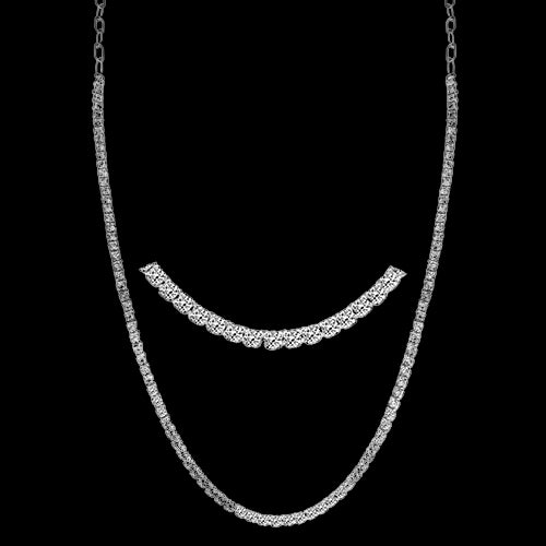 ZN119 Necklace in 14k Gold with Diamonds