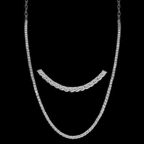 ZN119 Necklace in 14k Gold with Diamonds