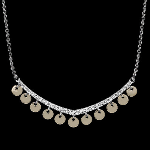 ZN121 Necklace in 14k Gold with Diamonds