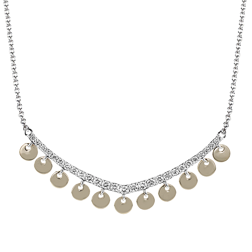 ZN121 Necklace in 14k Gold with Diamonds