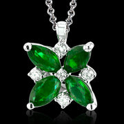 ZP1006 Color Pendant in 14k Gold with Diamonds