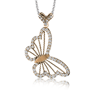 ZP1016 Pendant in 14k Gold with Diamonds