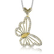 ZP1016 Pendant in 14k Gold with Diamonds