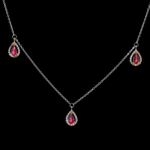 ZP1017 Color Pendant in 14k Gold with Diamonds