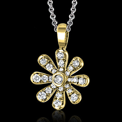 ZP1035 Pendant in 14k Gold with Diamonds