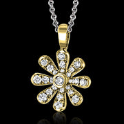 ZP1035 Pendant in 14k Gold with Diamonds