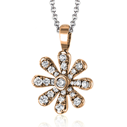 ZP1035 Pendant in 14k Gold with Diamonds