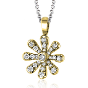 ZP1035 Pendant in 14k Gold with Diamonds