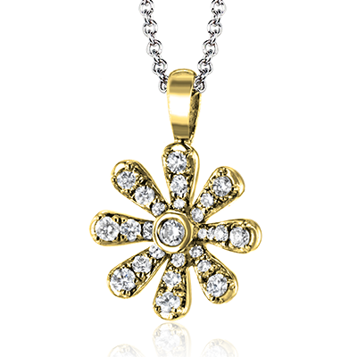 ZP1035 Pendant in 14k Gold with Diamonds