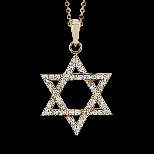 ZP1054-Y Pendant in 14k Gold with Diamonds