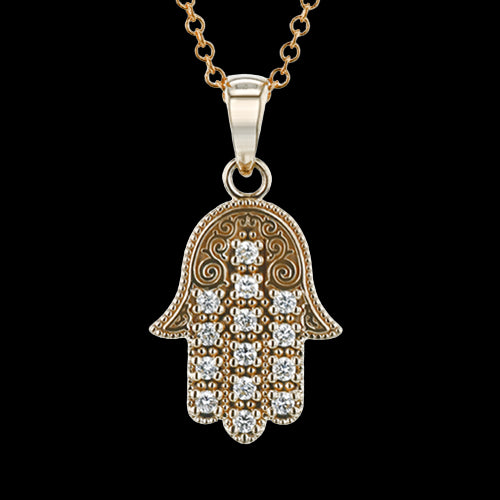 ZP1055-R Pendant in 14k Gold with Diamonds
