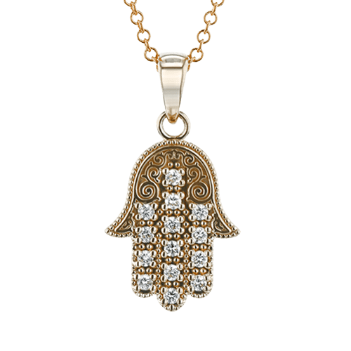 ZP1055-R Pendant in 14k Gold with Diamonds