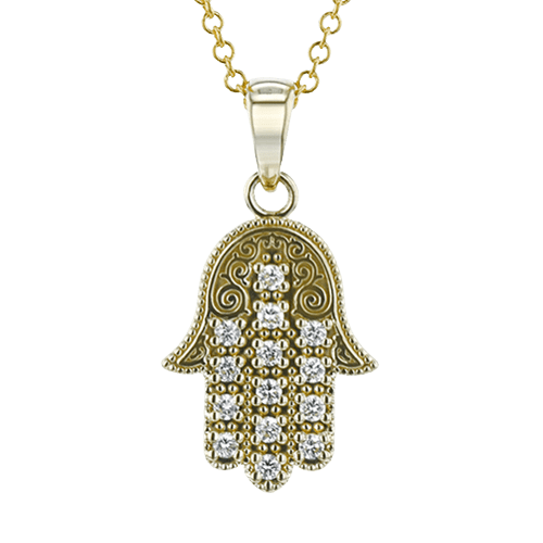 ZP1055-Y Pendant in 14k Gold with Diamonds
