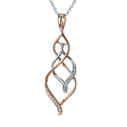 ZP1059 Pendant in 14k Gold with Diamonds