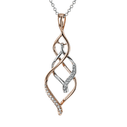 ZP1059 Pendant in 14k Gold with Diamonds