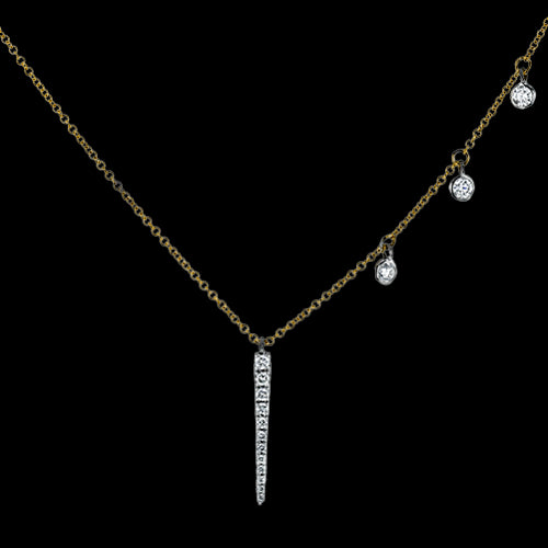 ZP1098 Necklace in 14k Gold with Diamonds