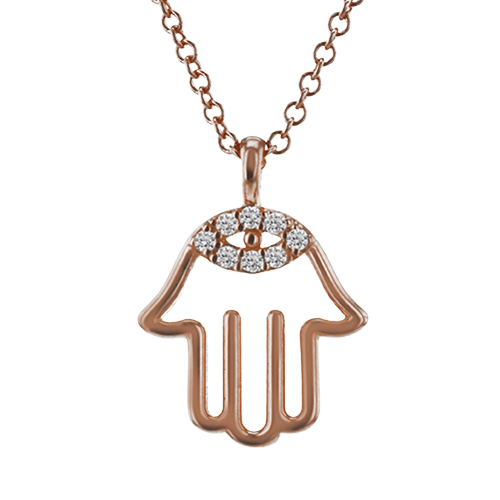 ZP1099-R Pendant in 14k Gold with Diamonds