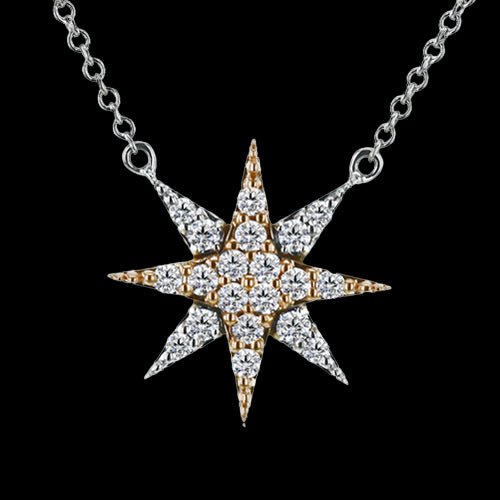 ZP1101-R Pendant in 14k Gold with Diamonds