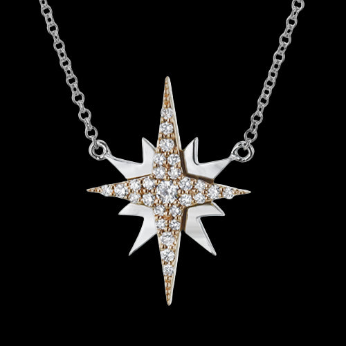 ZP1103 Pendant in 14k Gold with Diamonds