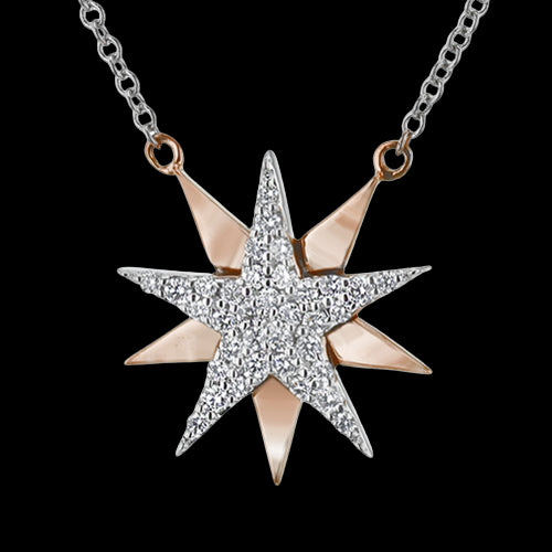ZP1104 Pendant in 14k Gold with Diamonds